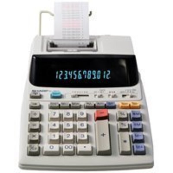 Sharp Sharp EL-1801V Printing Calculator, Fluorescent, 12 Display EL-1801V